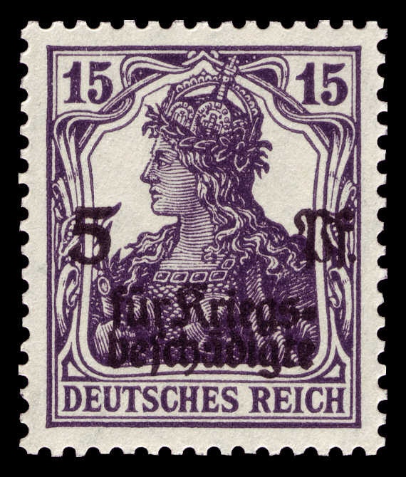 Deutsches Reich Germania stamp 1919 overprint